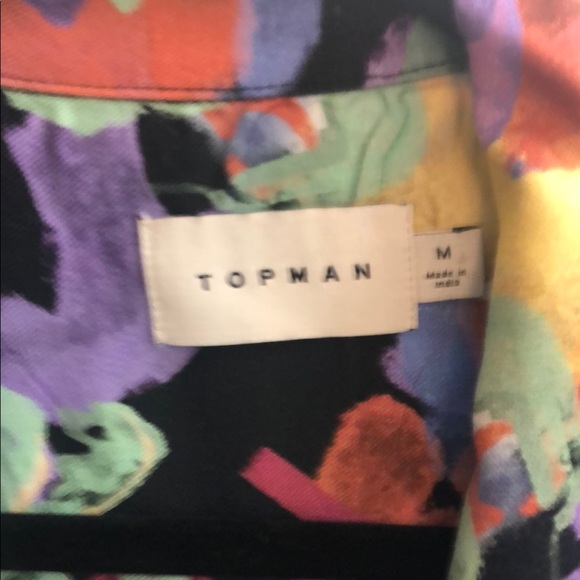 Topman Multicolor Casual Button Down Shirt - Picture 2 of 4